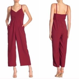 NWT Madewell Thistle Cami Cranberry Red Jumpsuit